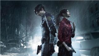 Leon And Claire Versus The Zombies Wallpaper From Resident Evil 2