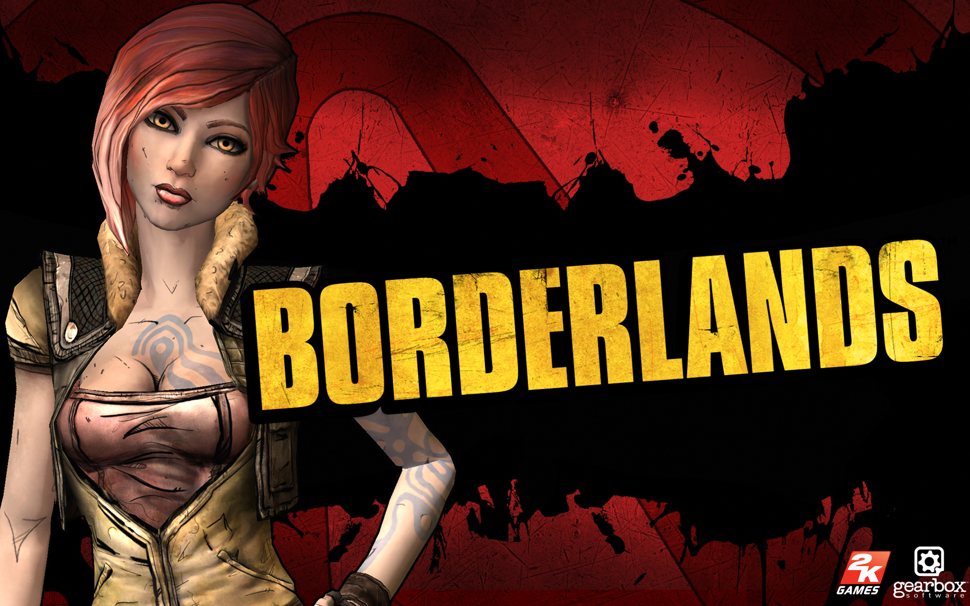 девушка рыжие волосы природа пустыня Borderlands игра бесплатно
