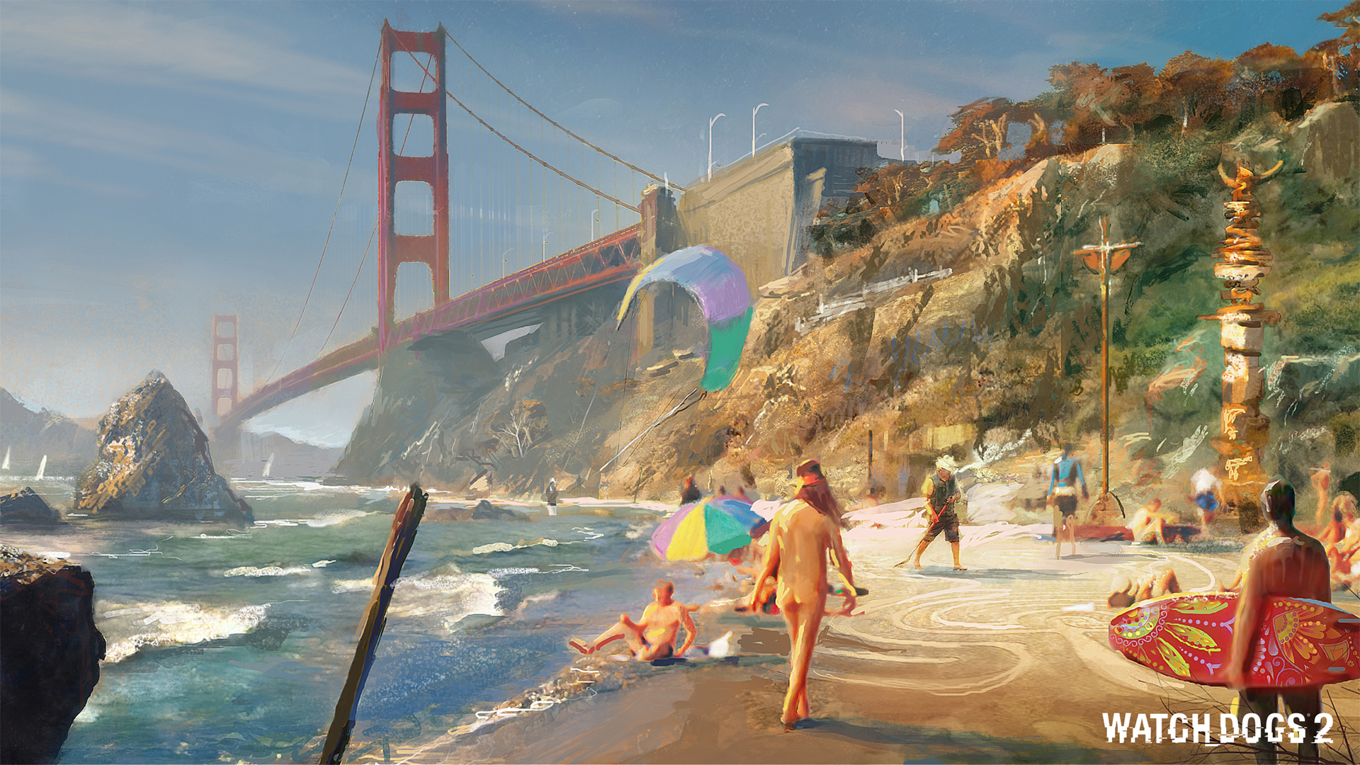 Artwork San Francisco Wallpaper From Watch Dogs 2 Gamepressurecom