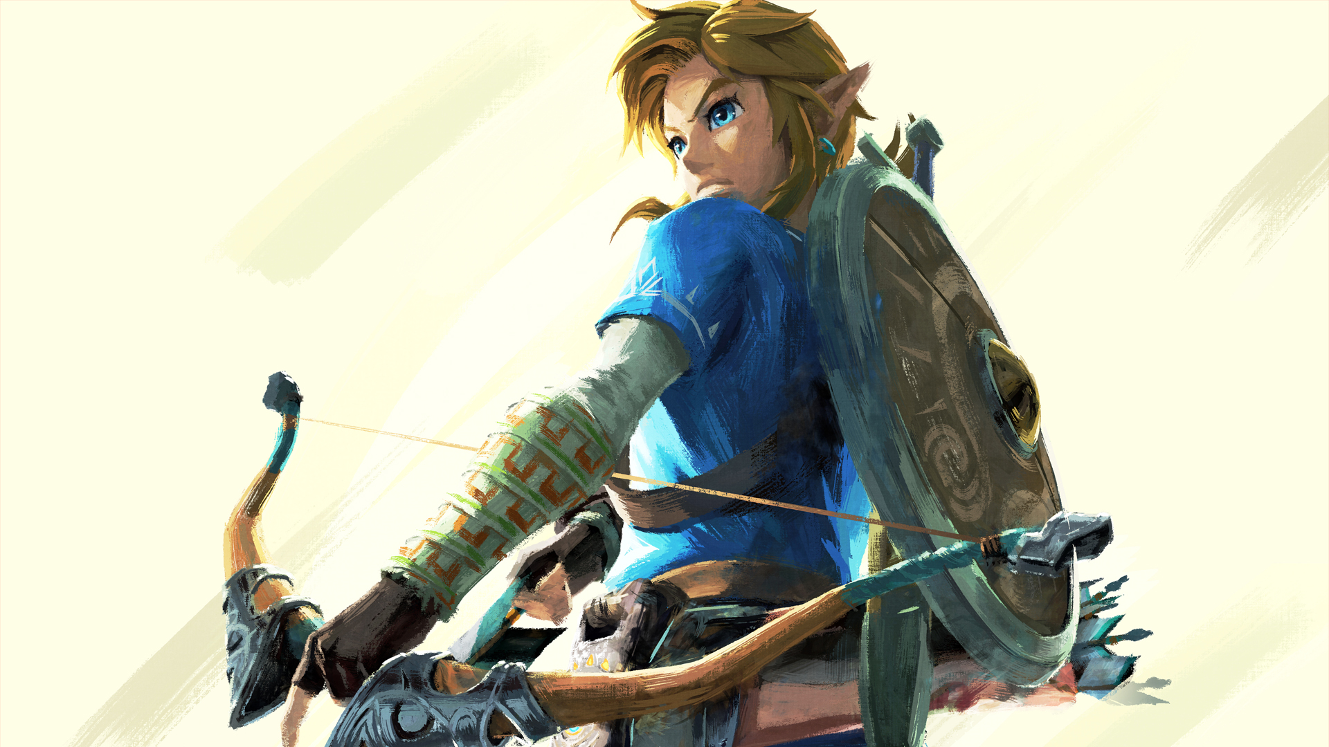 Link With A Bow Wallpaper From The Legend Of Zelda Breath
