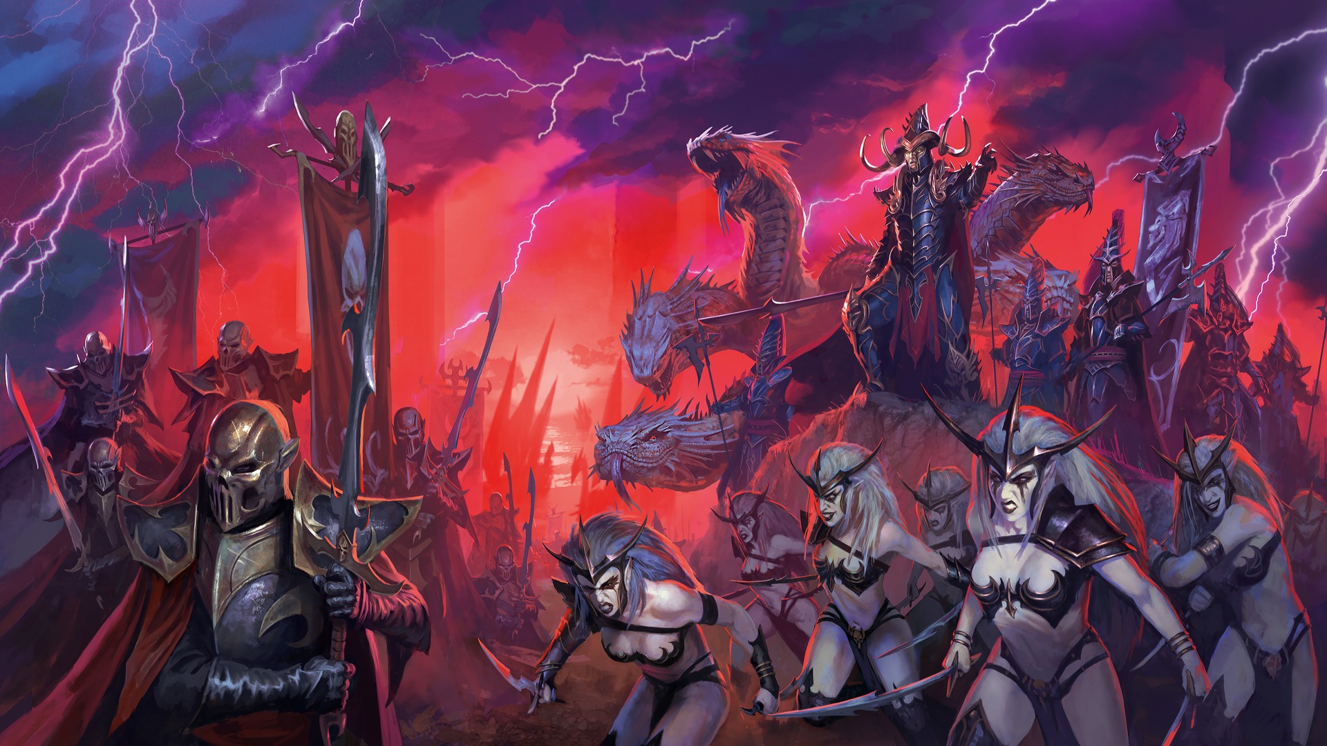 Dark Elves Wallpaper From Total War Warhammer Ii