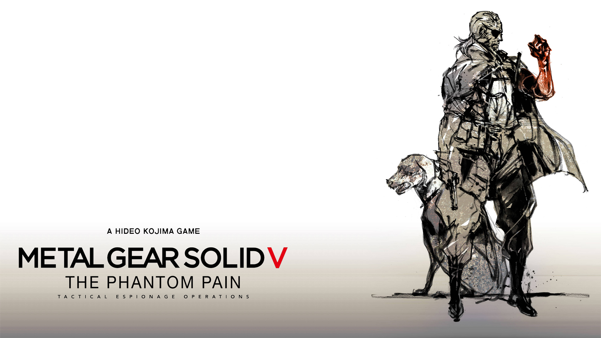 Snake With The Dog Wallpaper From Metal Gear Solid V The