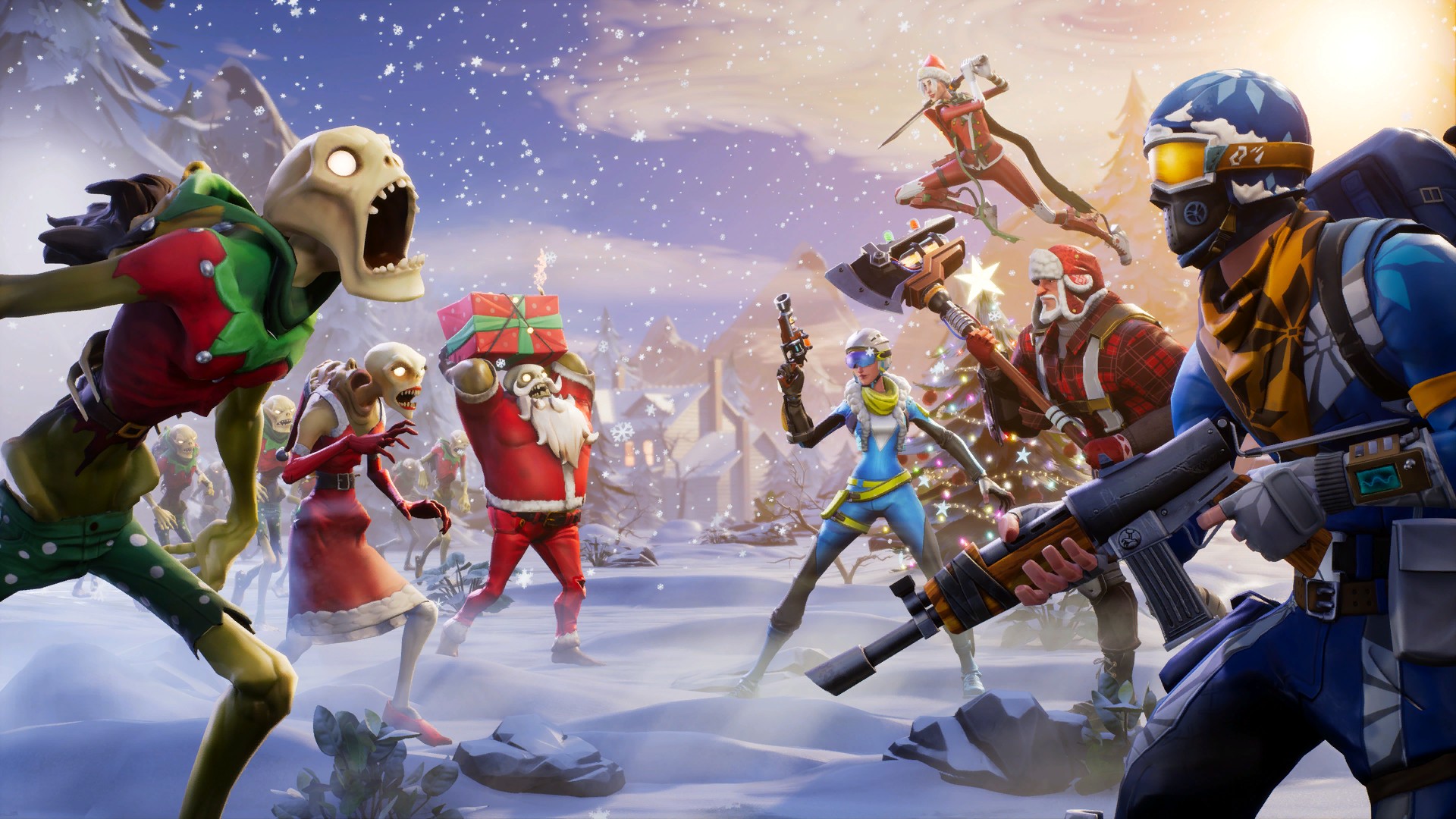 2017 S Holiday Poster Wallpaper From Fortnite Gamepressure Com - wallpaper from fortnite