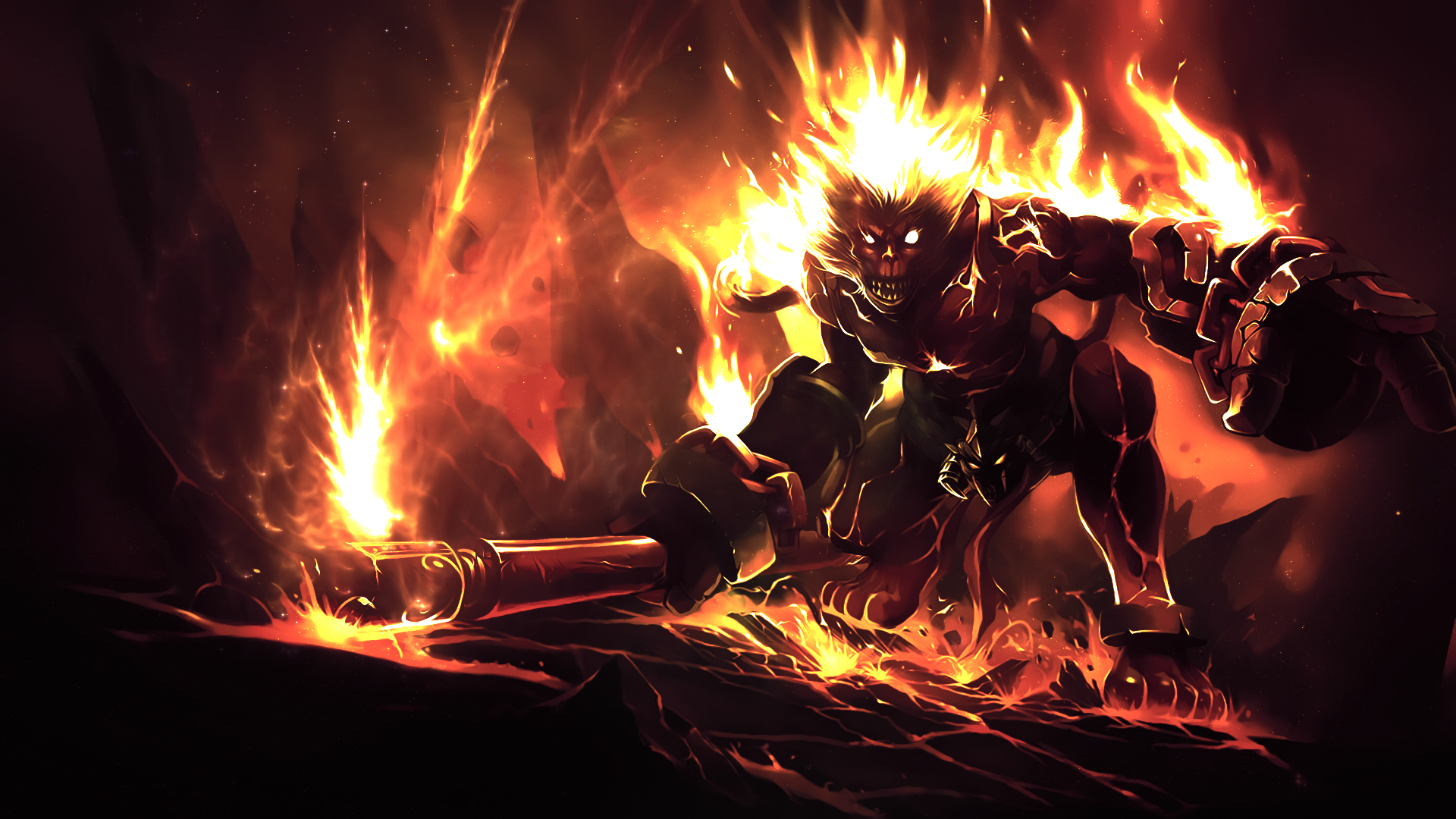 Volcanic Wukong Wallpaper From League Of Legends Gamepressurecom