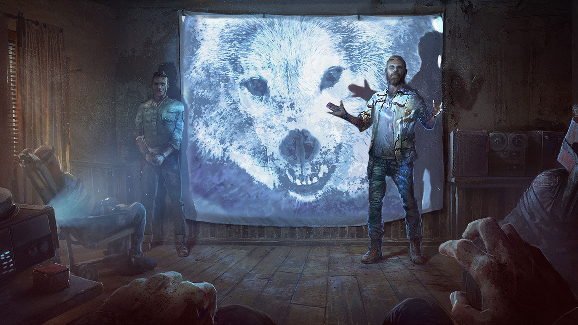 Cultists Brainwashing Wallpaper From Far Cry 5 Gamepressurecom